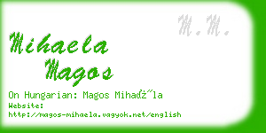 mihaela magos business card